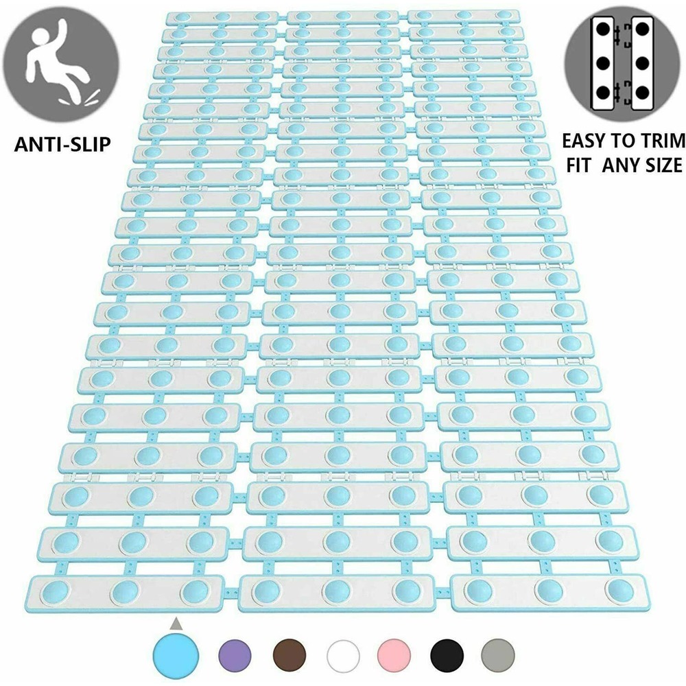 Yimobra Original Bathtub Mat Non-Slip, Bath Shower Tub Mats Gray & White